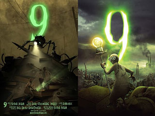 2005 short (left) for "9" led to the 2009 feature.
