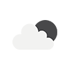 Few clouds at night weather icon